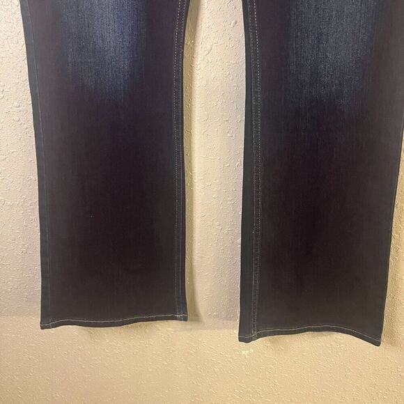 Riders by Lee Midrise Bootcut Dark Blue 18M Premium Stretch Women's Jeans Retro - Picture 5 of 9